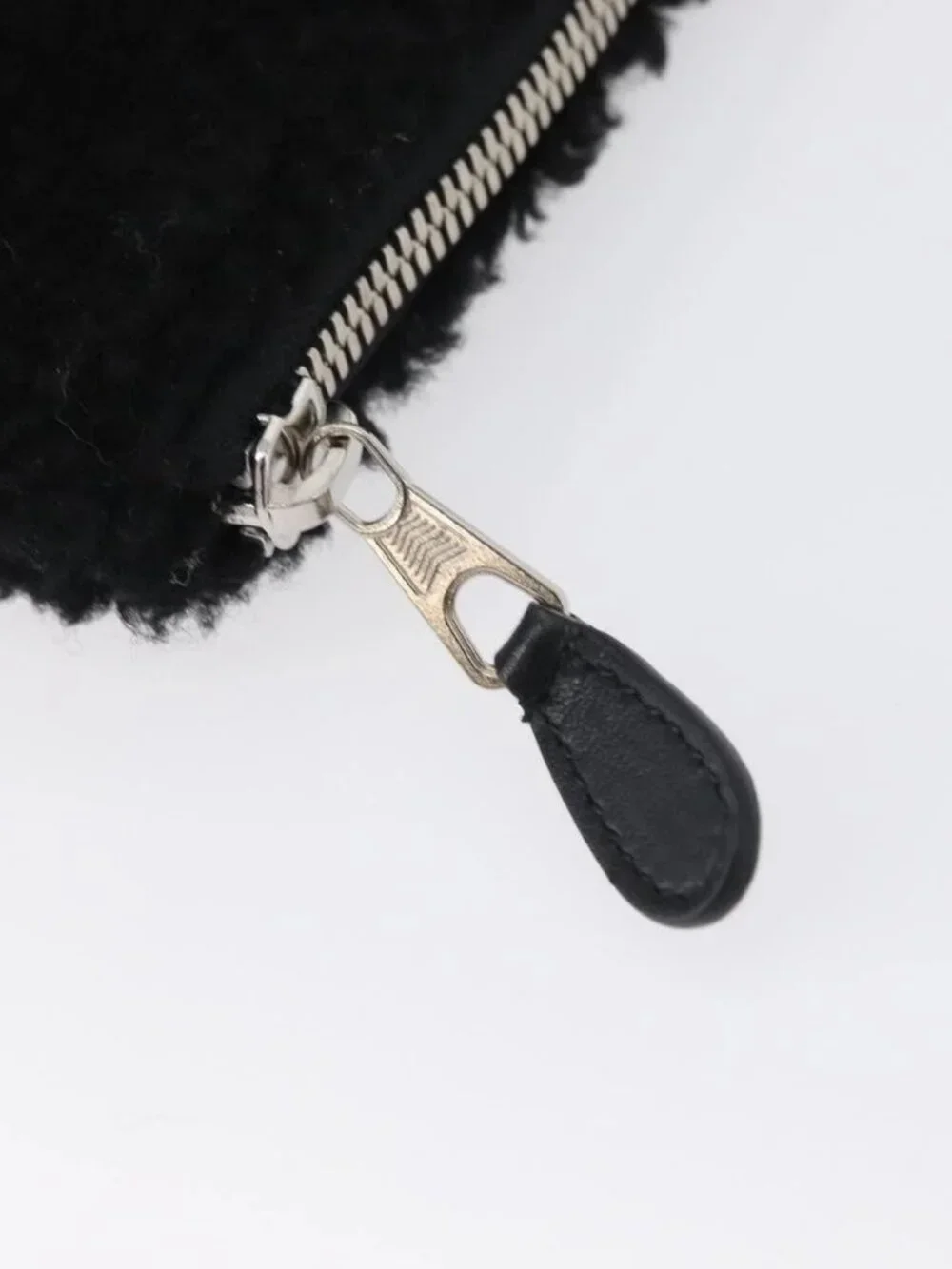 BALENCIAGA Clutch Bag knitted Fabrics Black Silver - Picture 9 of 16